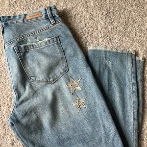Snake skin star jeans by BLANK NY